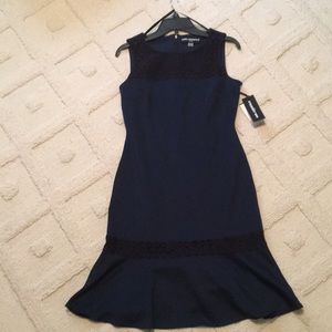 NWT Karl Lagerfeld Navy and Black Dress